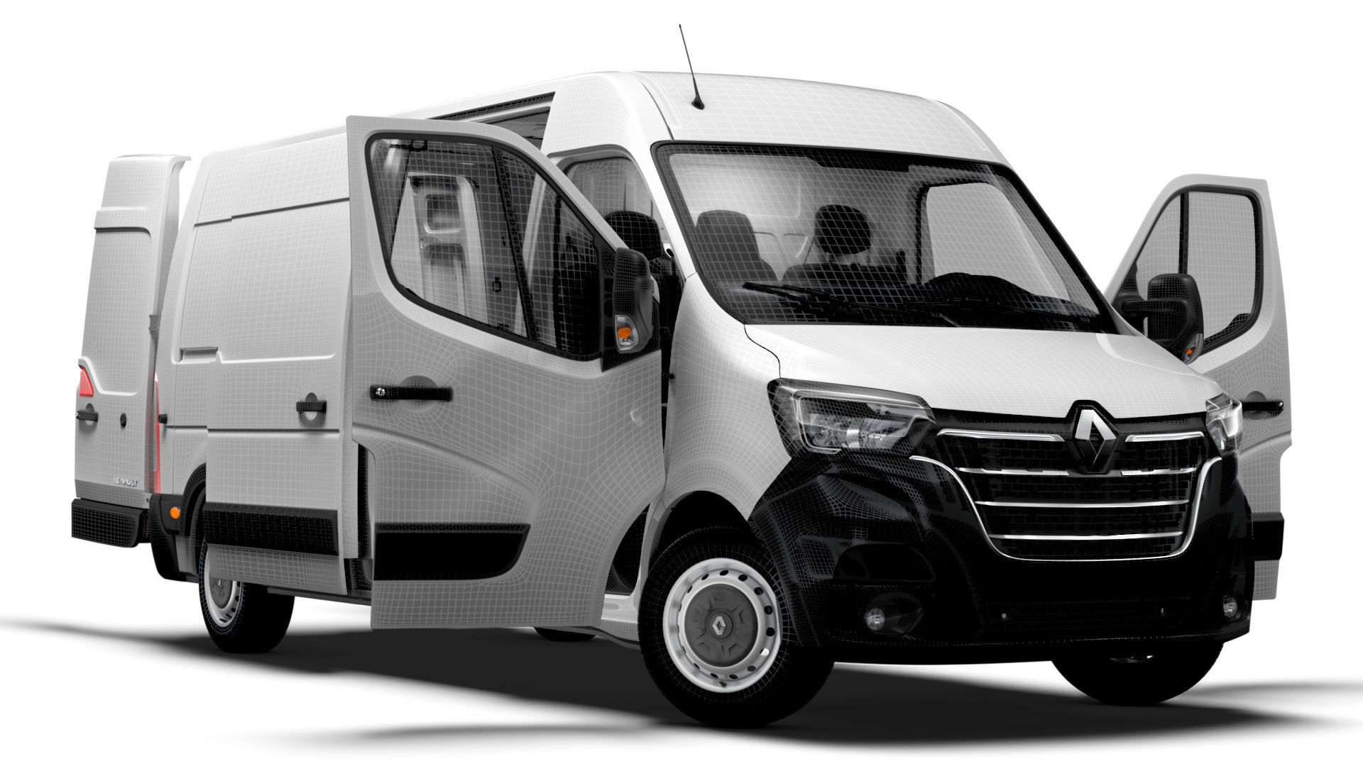 Renault Master Van L3H2 HQInterior 2023 3D model_14