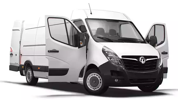 Vauxhall Movano Van L3H2 HQ Interior 2021 3D model