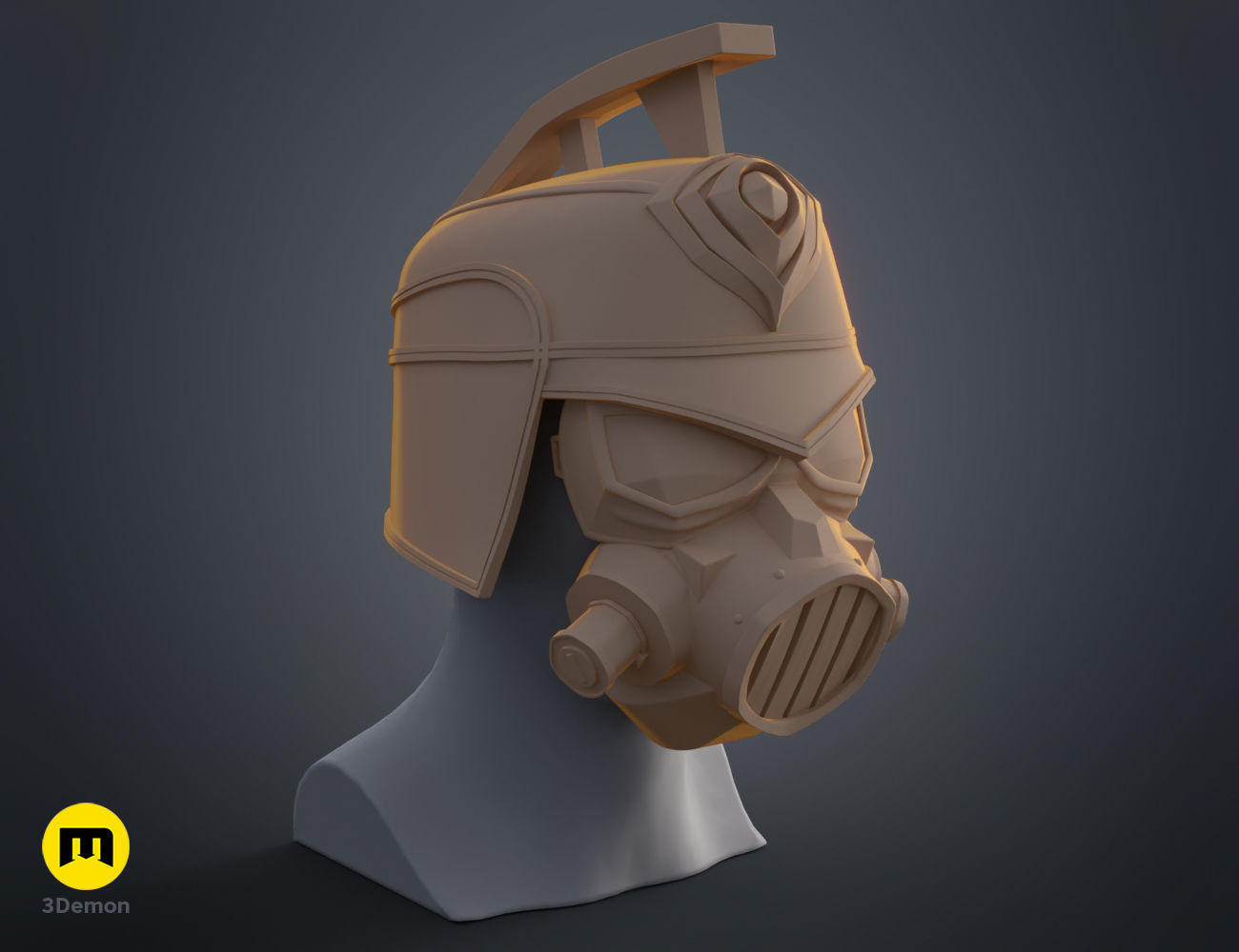 Enforcer mask and helmet - Arcane 3D print model_9