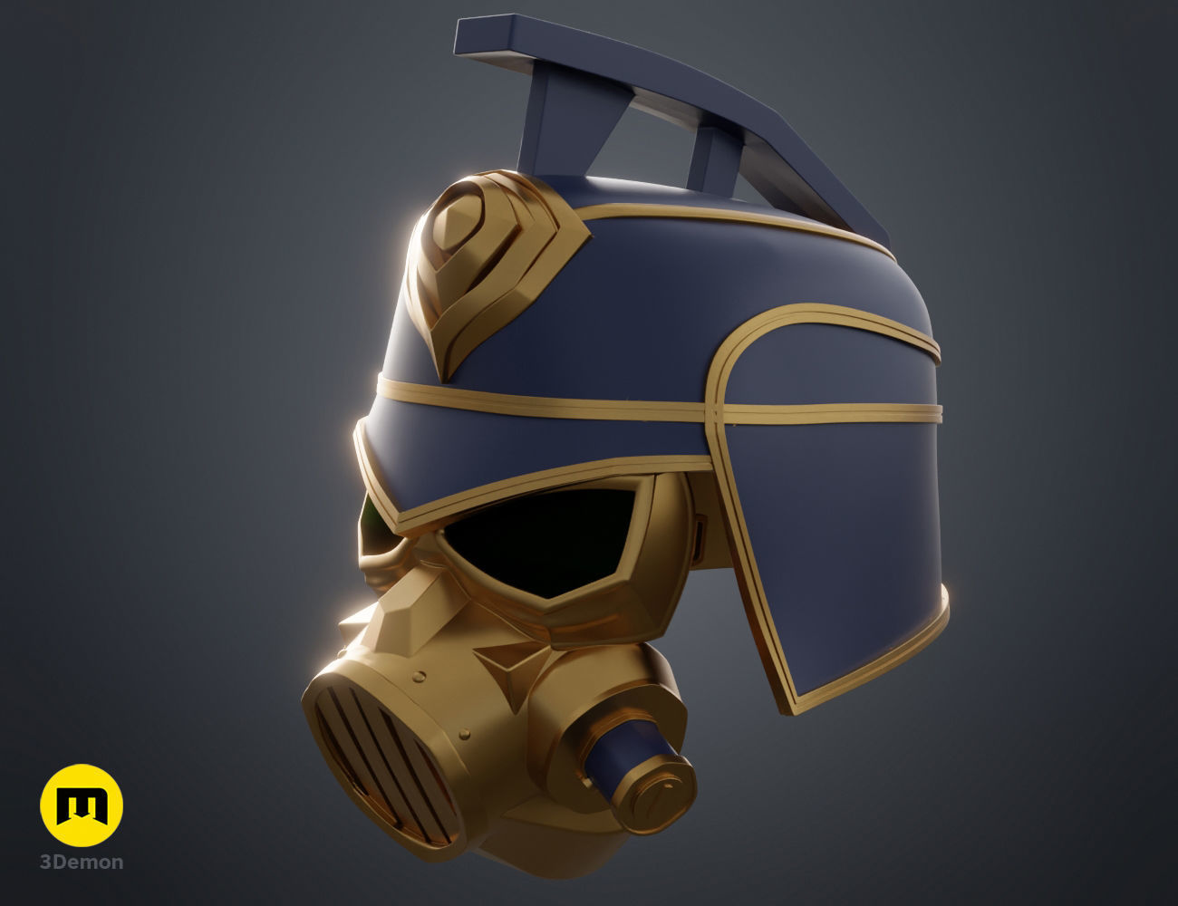 Enforcer mask and helmet - Arcane 3D print model_2