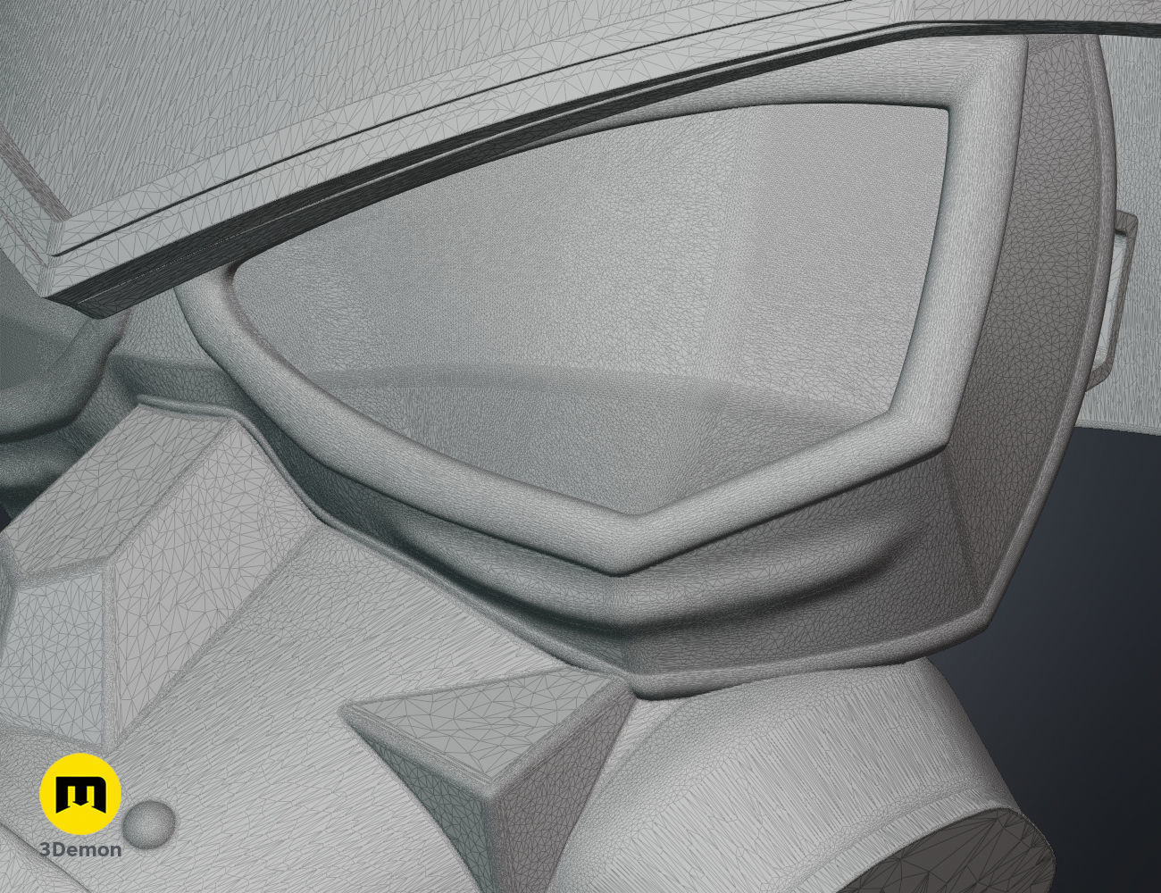 Enforcer mask and helmet - Arcane 3D print model_13