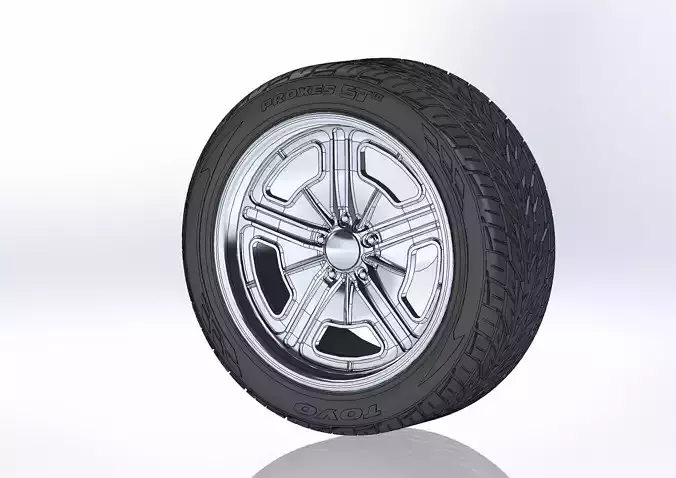 Custom wheels Budnik Murok IV for your scale model 3D print model