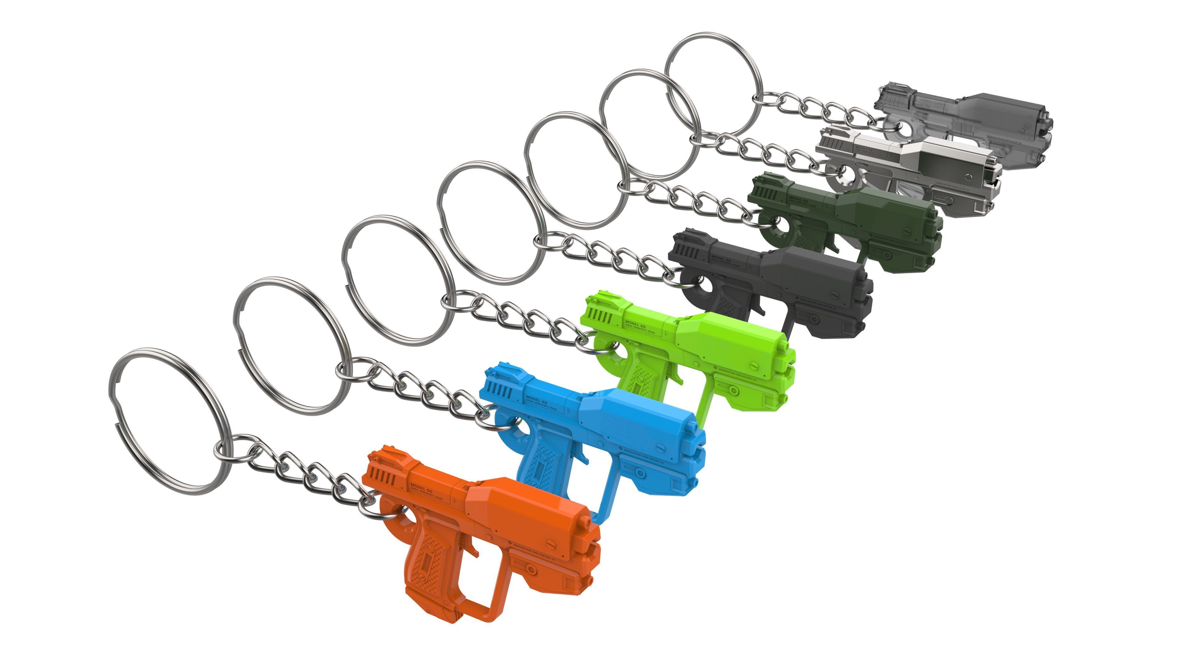 Halo Keychains Bundle - 13 Printable STLs - Commercial Use 3D print model_18