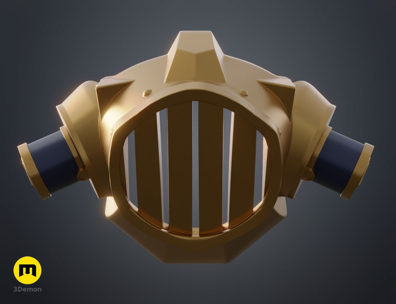 Jinx gas mask - Arcane 3D print model_2