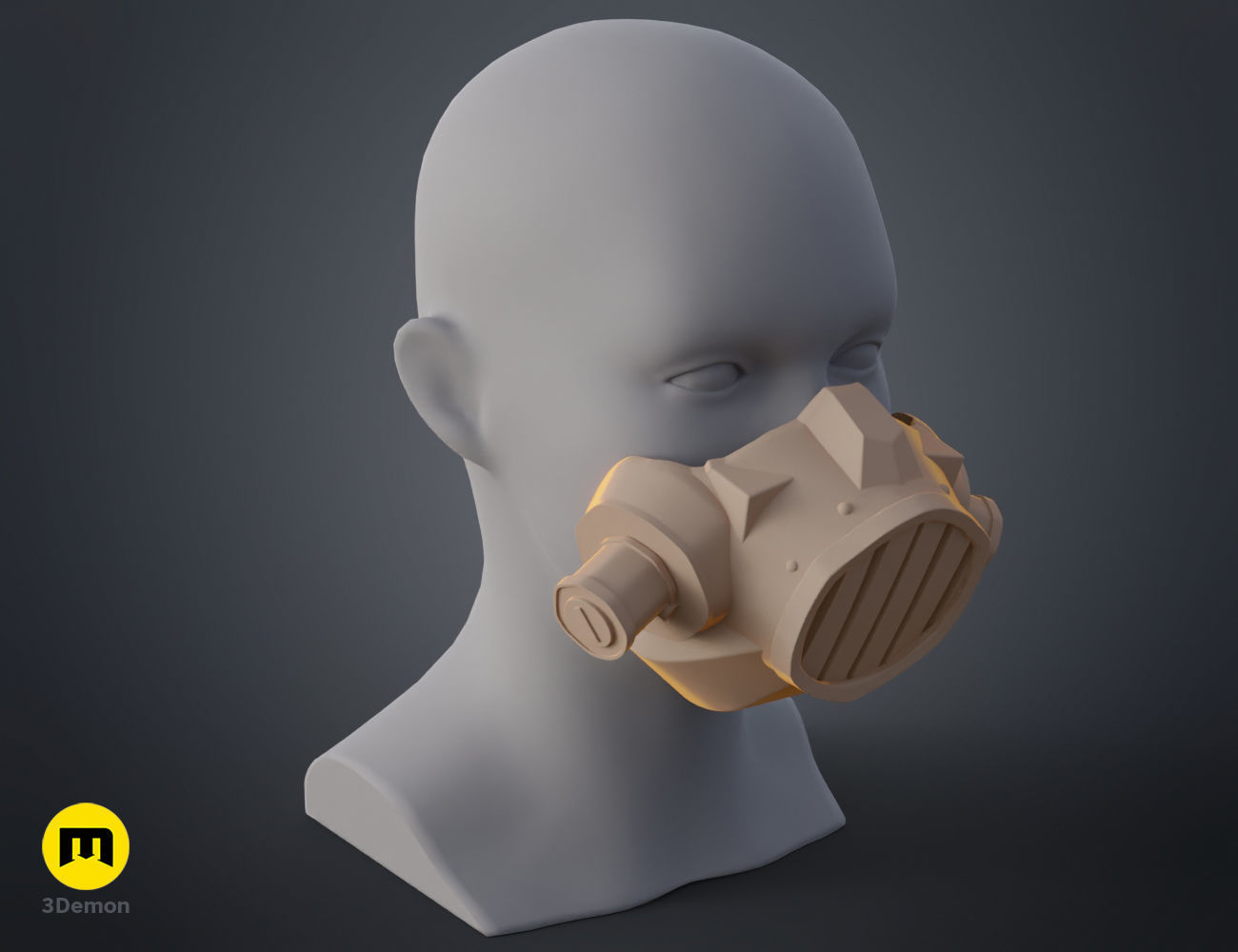 Jinx gas mask - Arcane 3D print model_9
