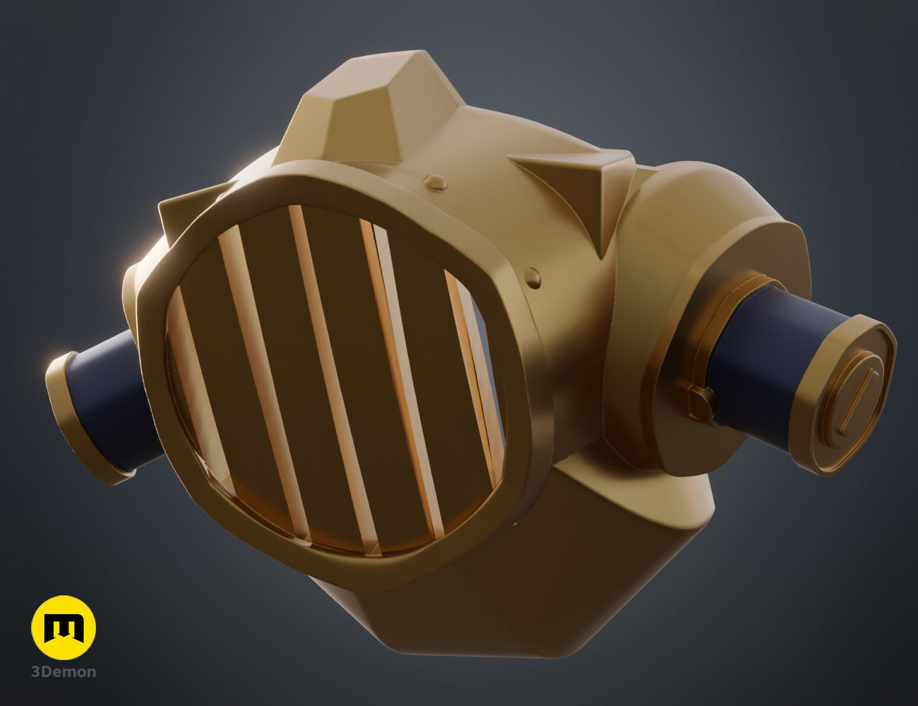 Jinx gas mask - Arcane 3D print model_7