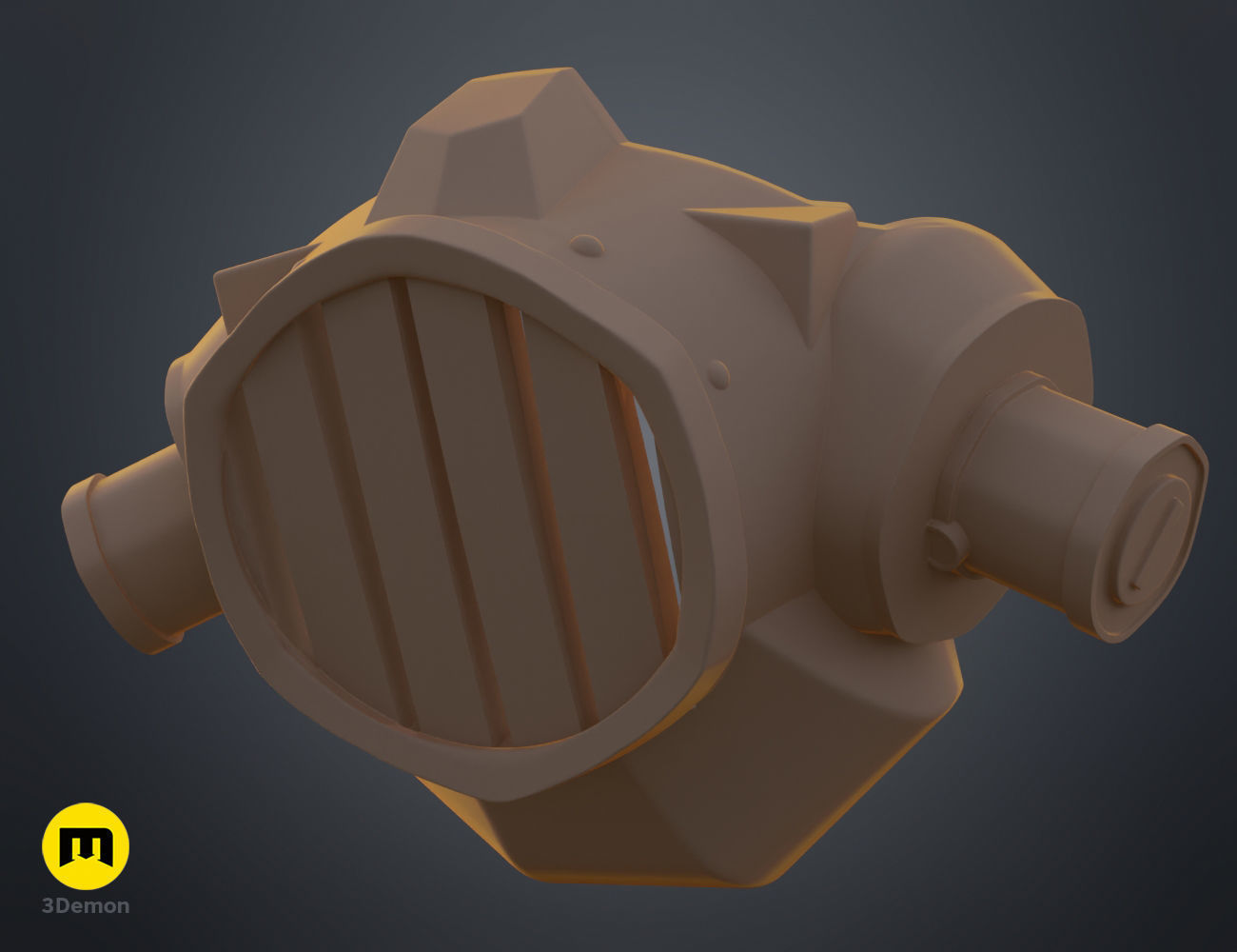 Jinx gas mask - Arcane 3D print model_11