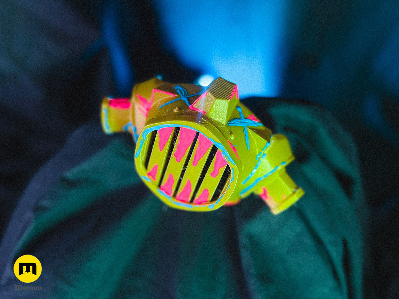 Jinx gas mask - Arcane 3D print model_1