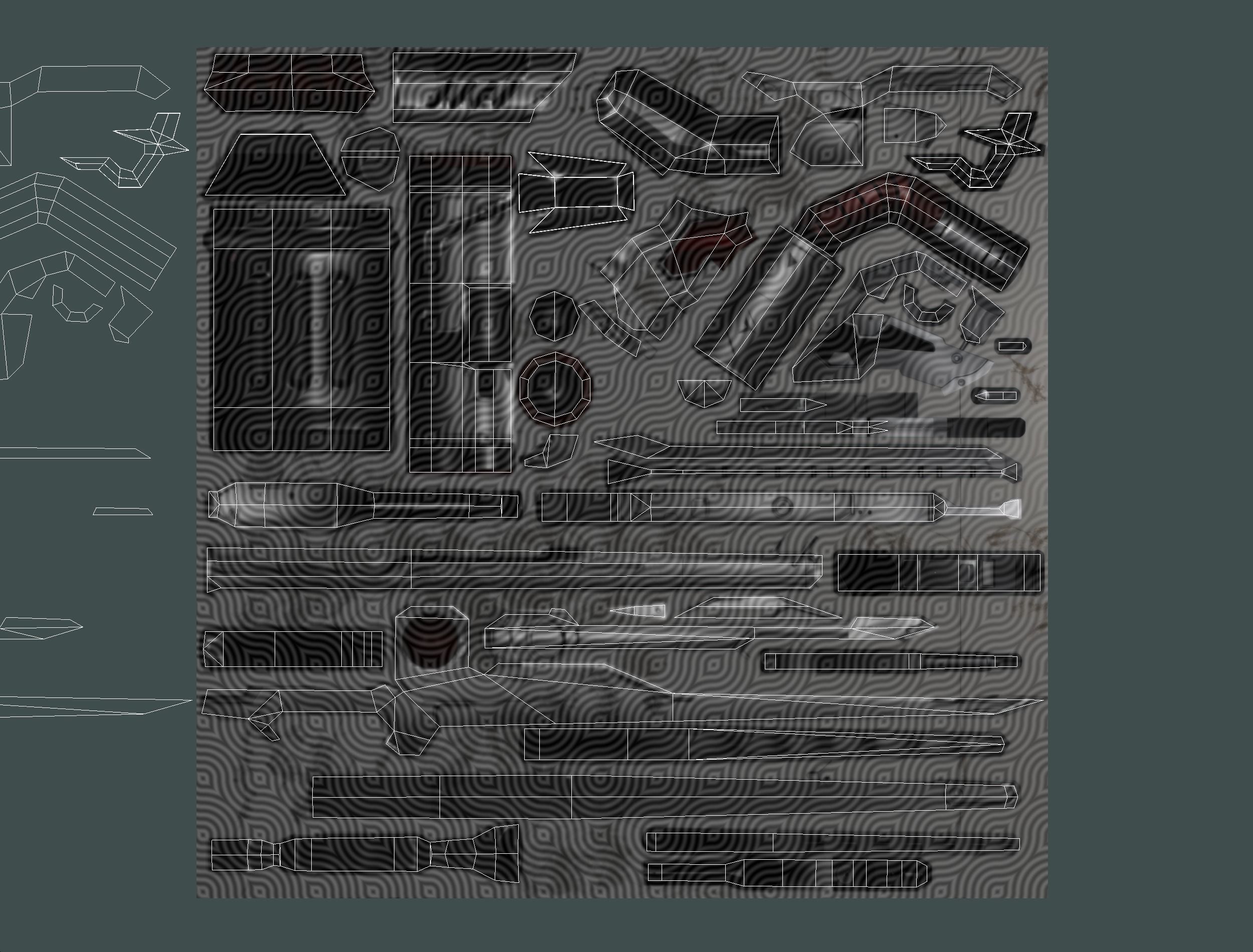 Cartoon Sci-Fi Cyborg Drone Heavy Sniper Low-poly 3D model_88