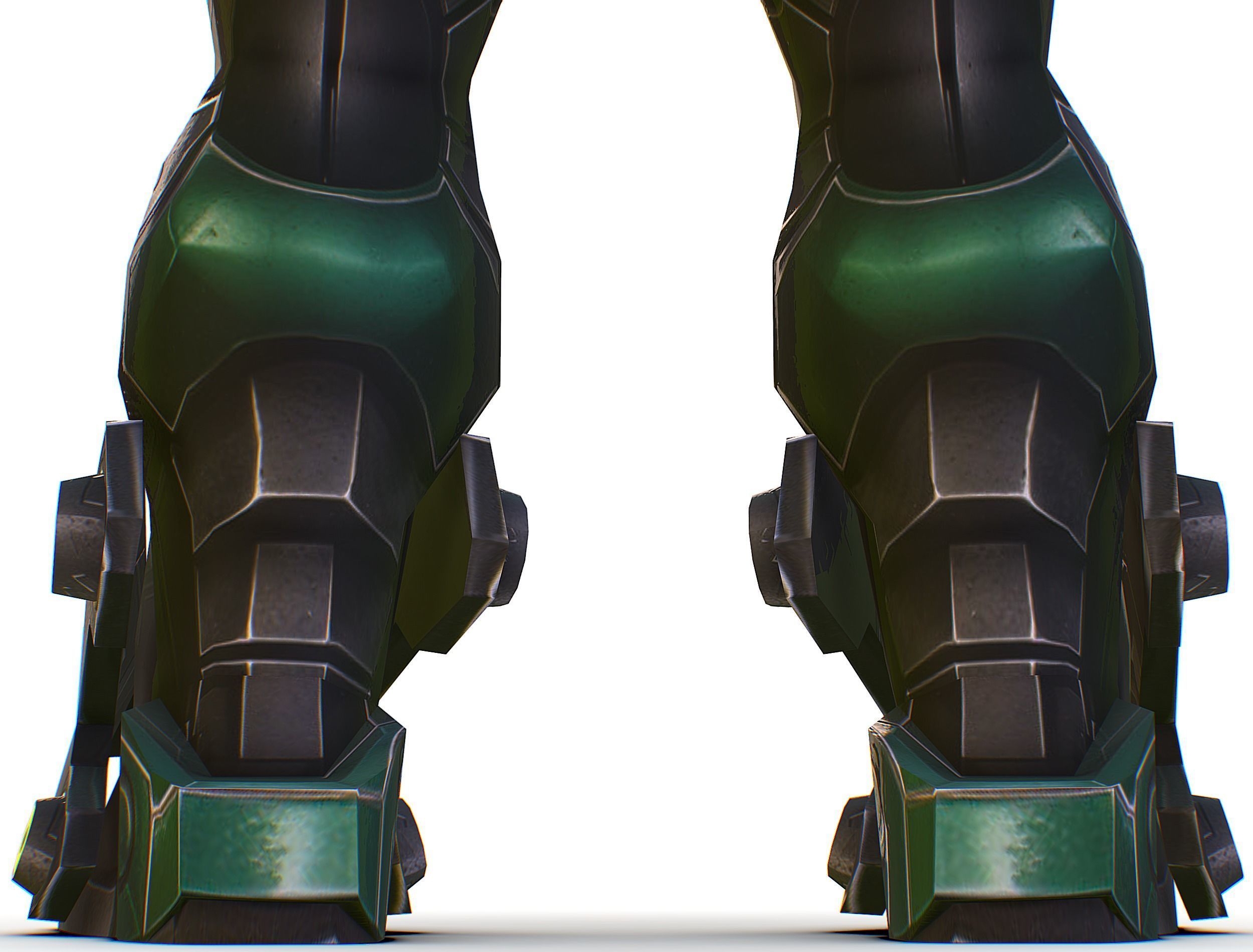 Cartoon Sci-Fi Cyborg Drone Heavy Sniper Low-poly 3D model_26