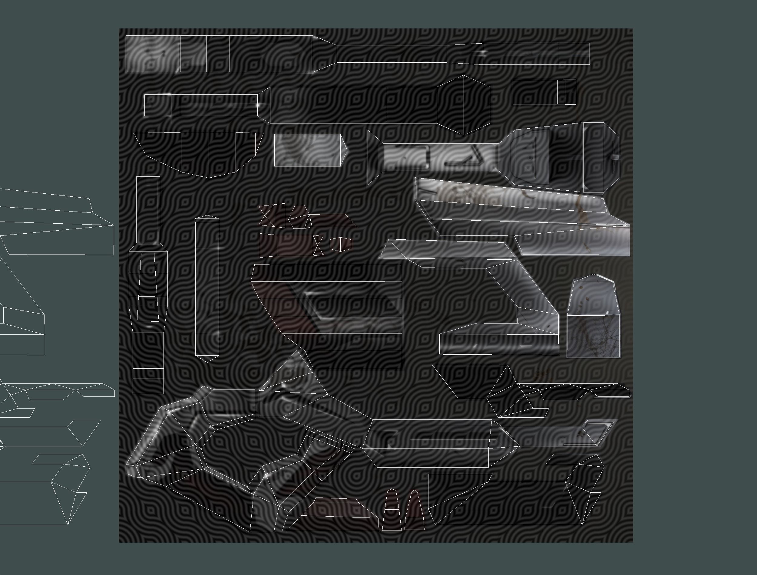 Cartoon Sci-Fi Cyborg Drone Heavy Sniper Low-poly 3D model_87