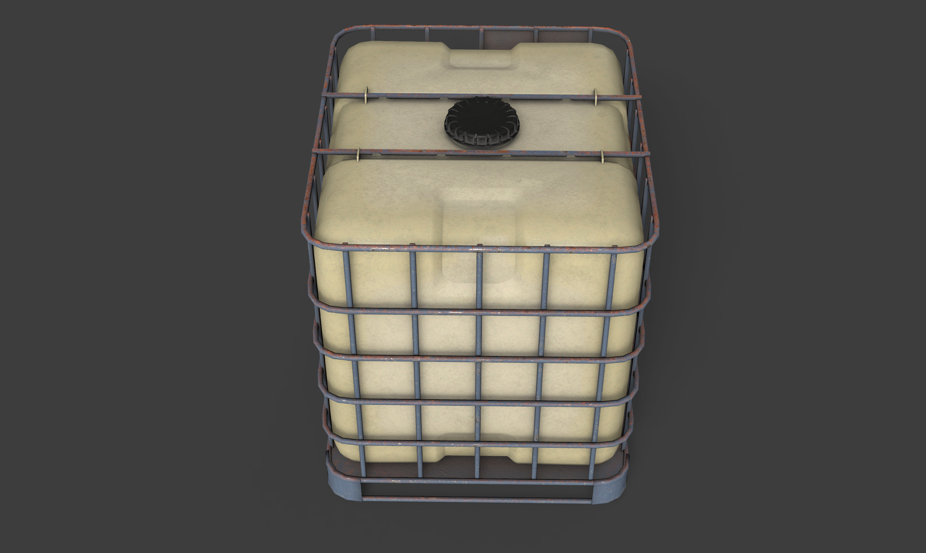 fluid tank Low-poly 3D model_10