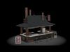 Street Vendor Stall Low-poly 3D model_1