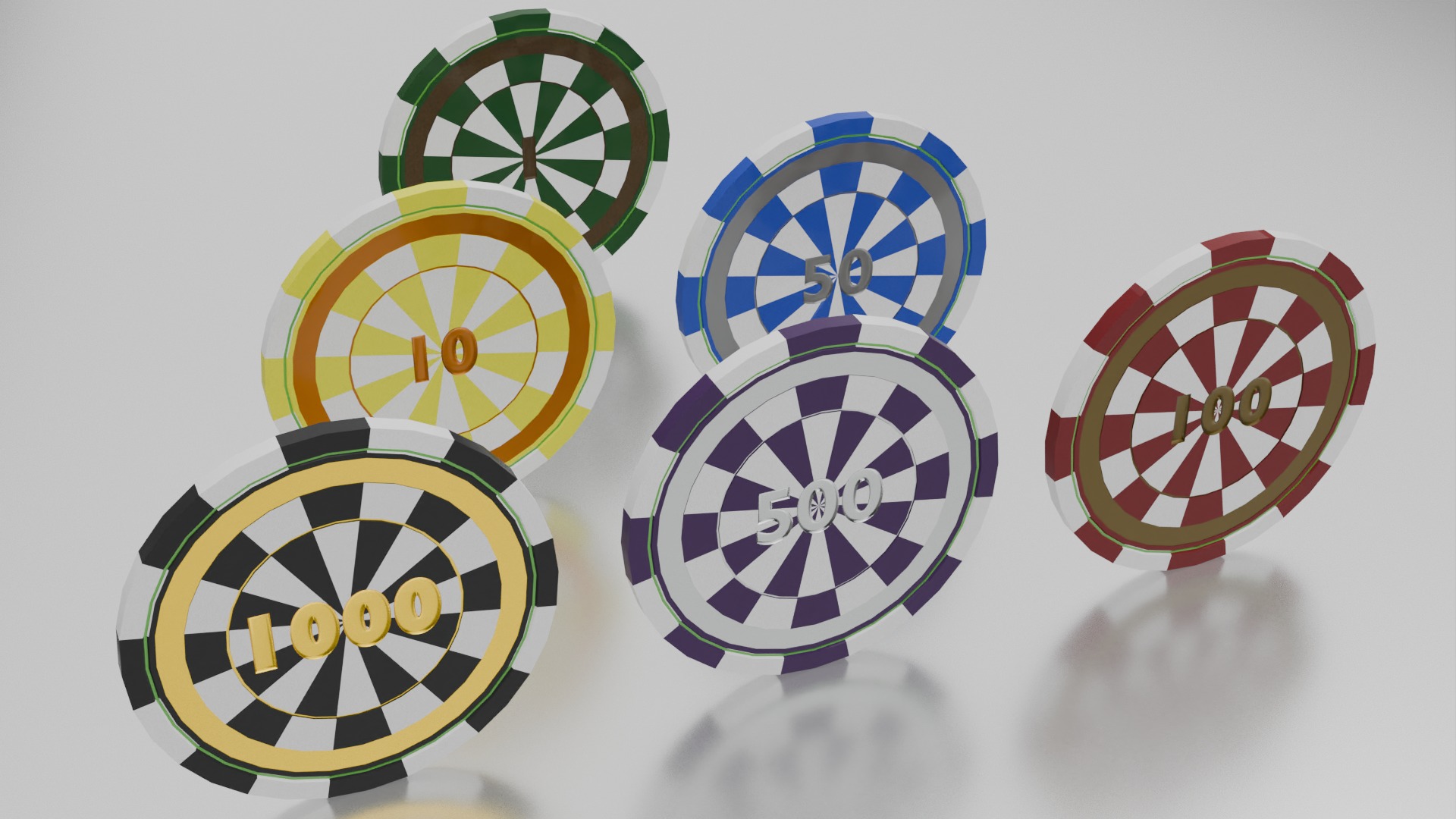 Casino Chips 3D model_7