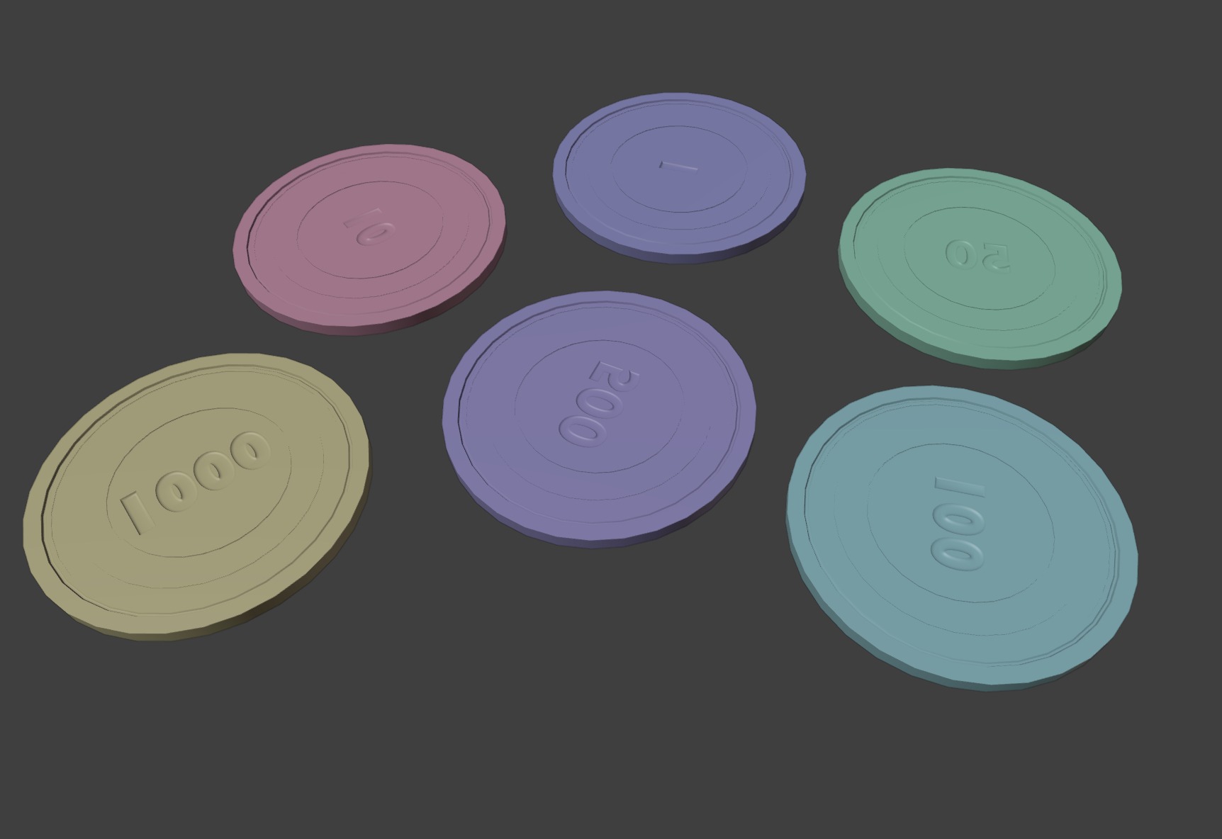 Casino Chips 3D model_6