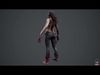 Zombie Woman Low-poly 3D model_1