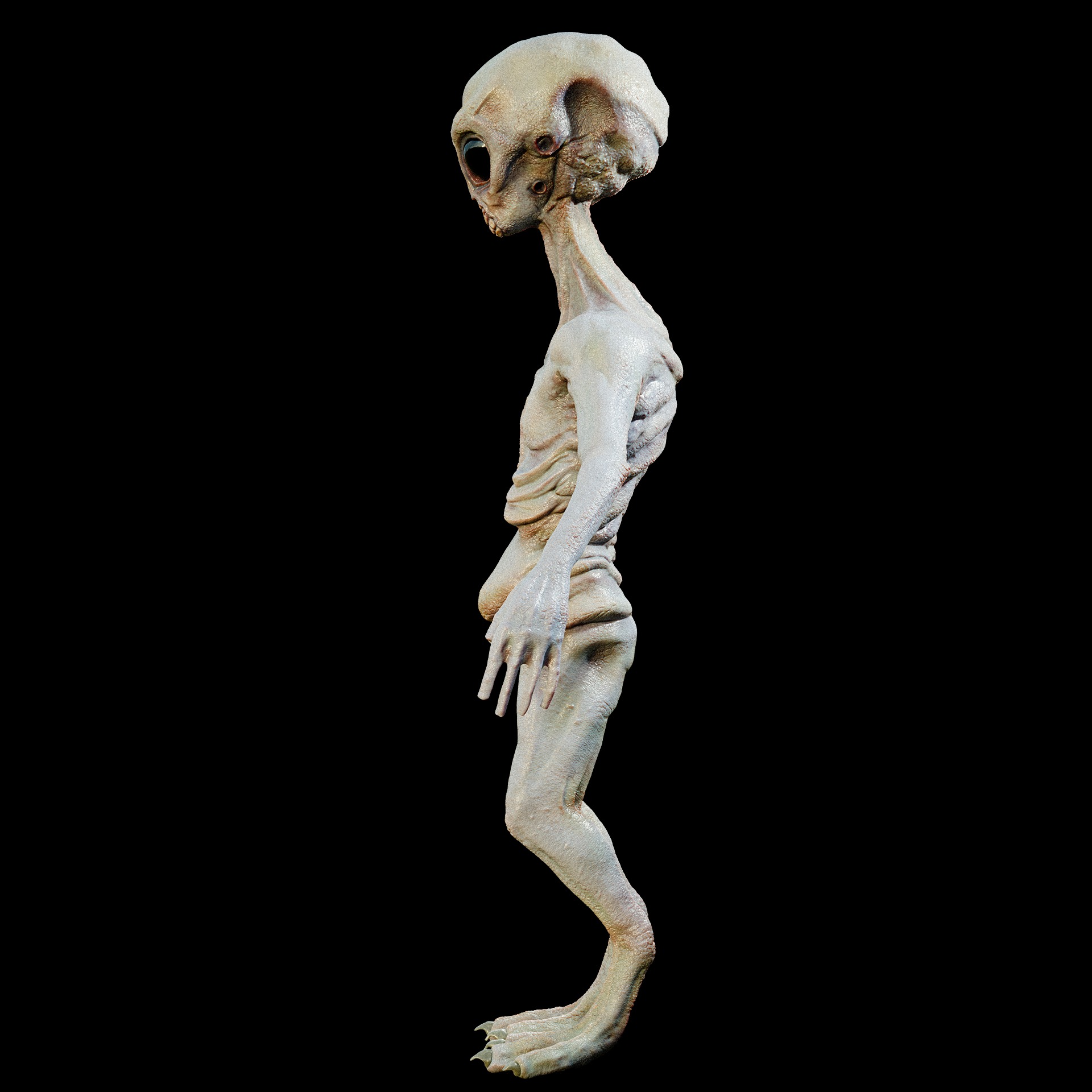 Rigged Realistic Alien 3D model_15