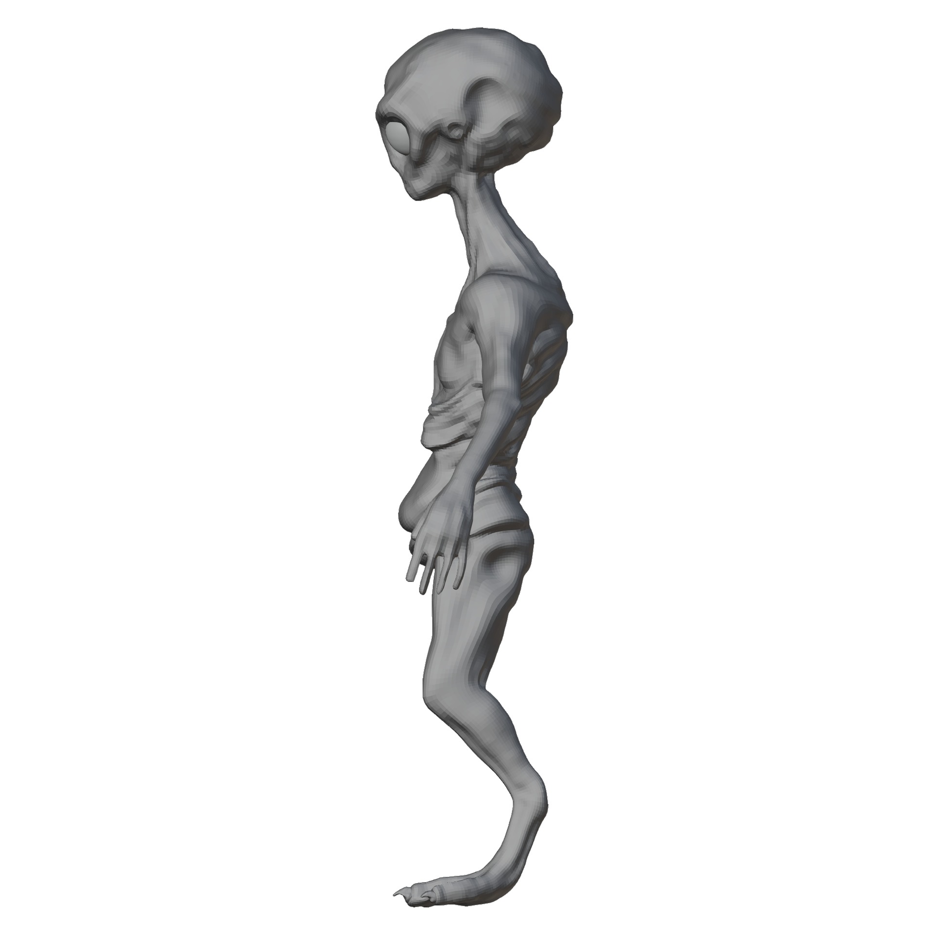 Rigged Realistic Alien 3D model_18