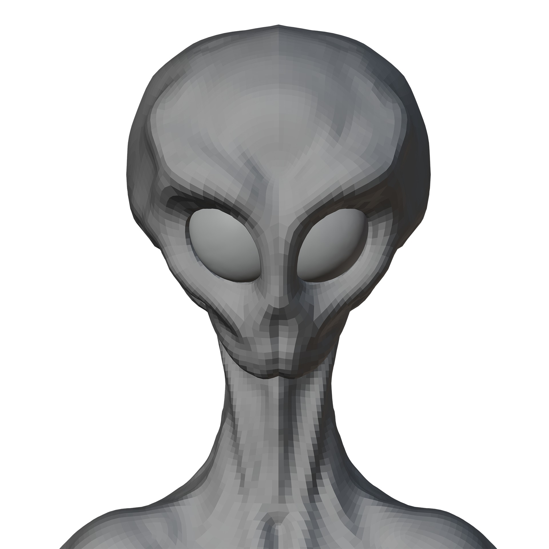 Rigged Realistic Alien 3D model_8