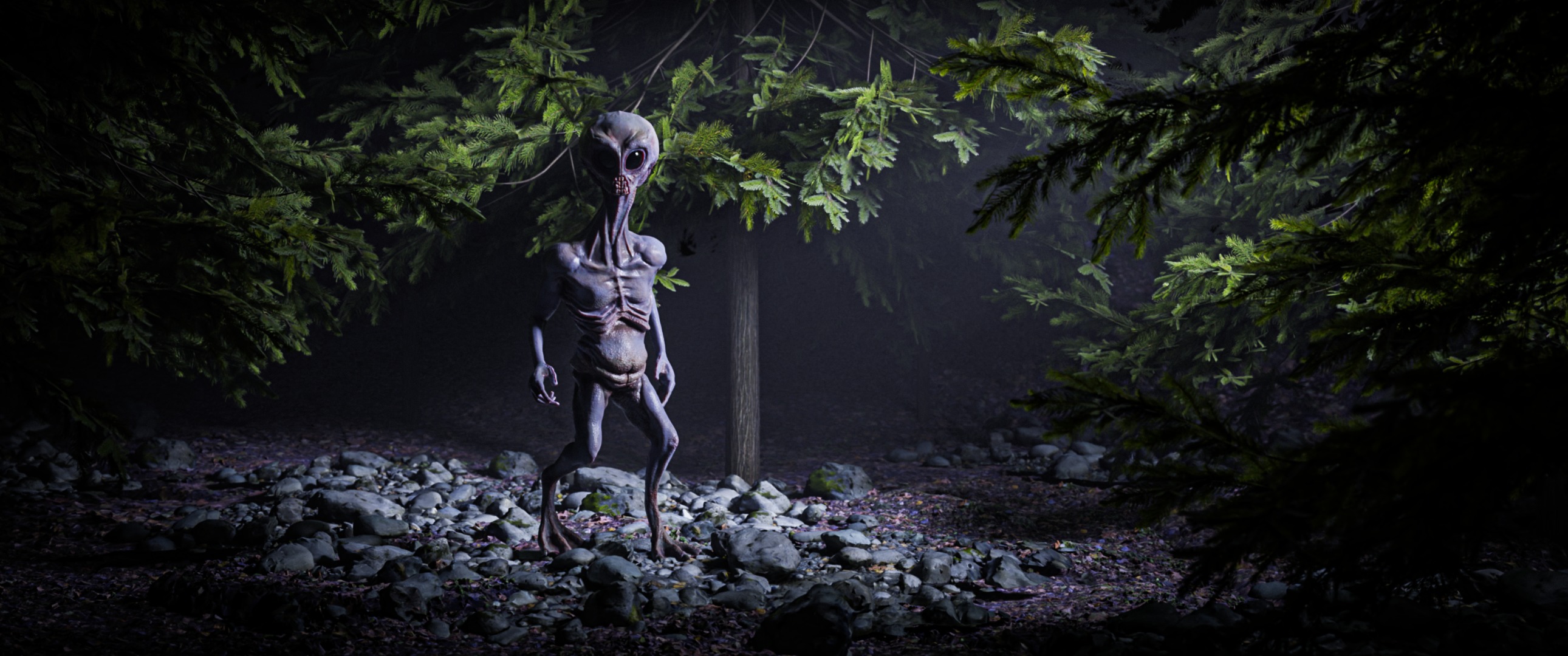 Rigged Realistic Alien 3D model_19