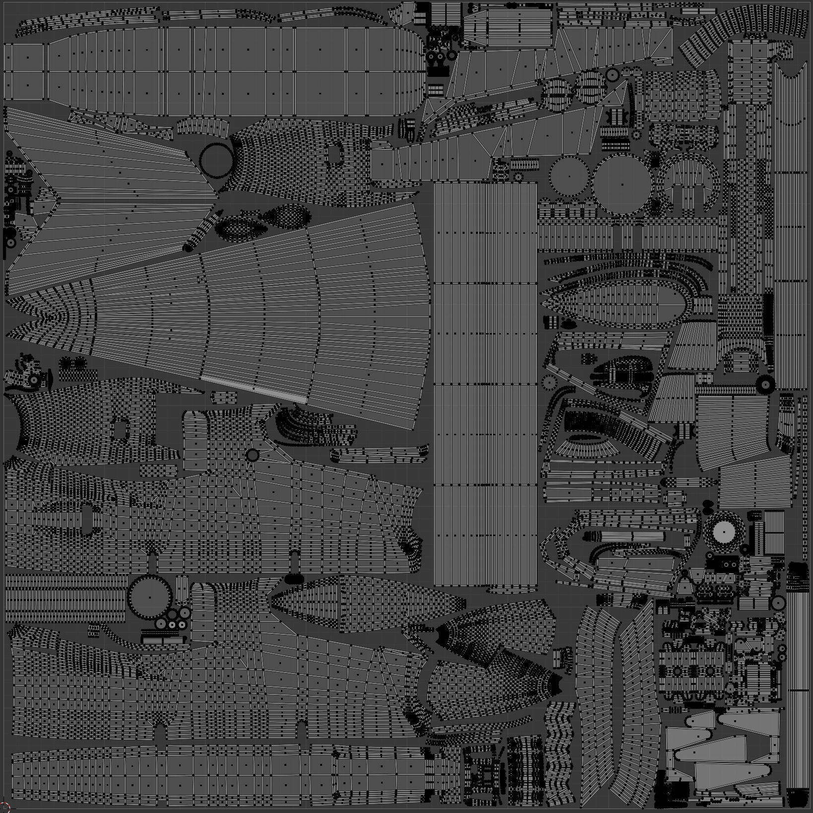 AH1G Helicopter With Cockpit Game model  Low-poly 3D model_26