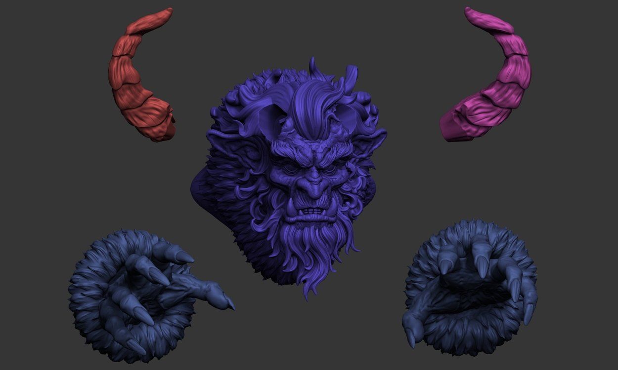 Krampus magnet on Christmas 3D print model_6