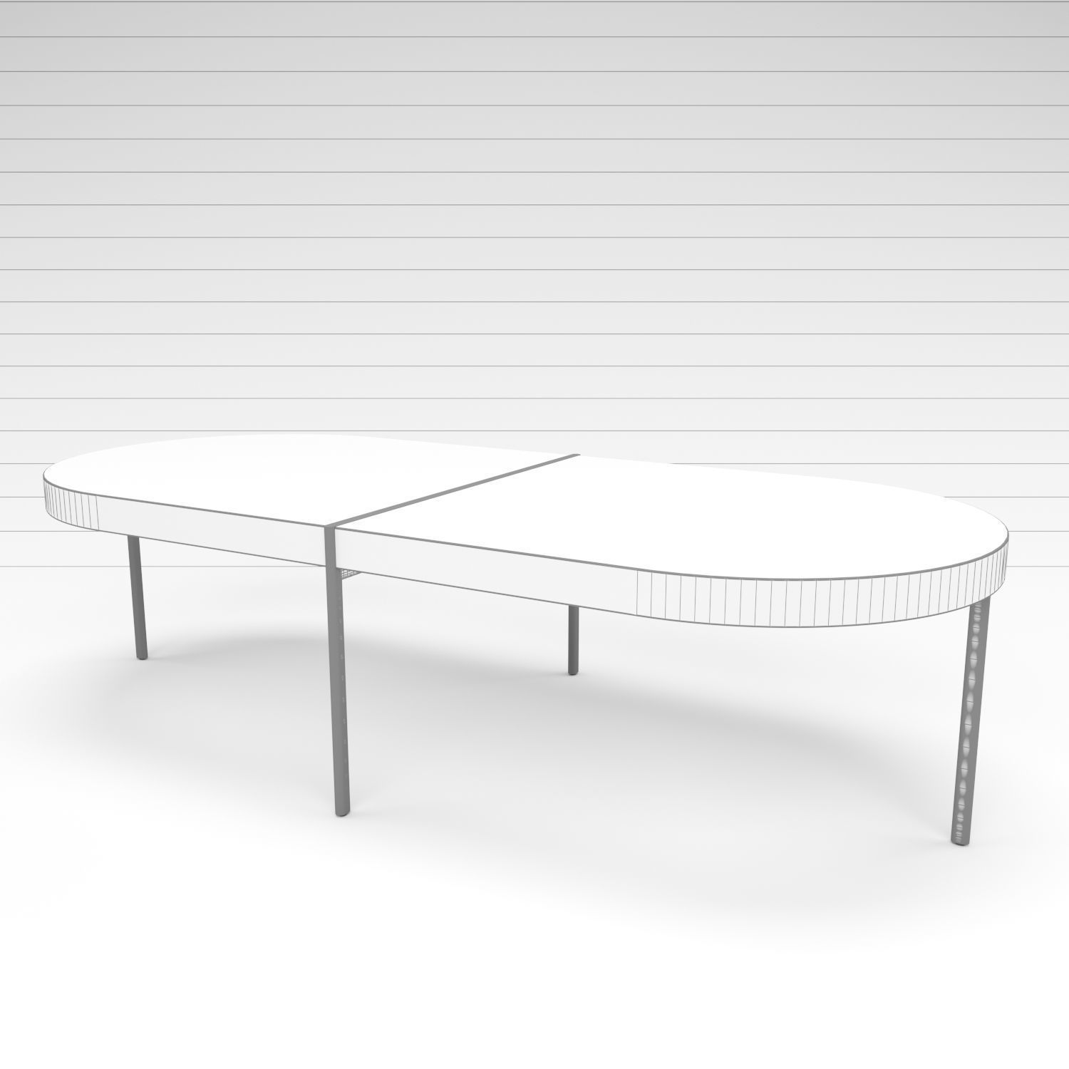 Bowie Coffee Table Oval 3D model_4