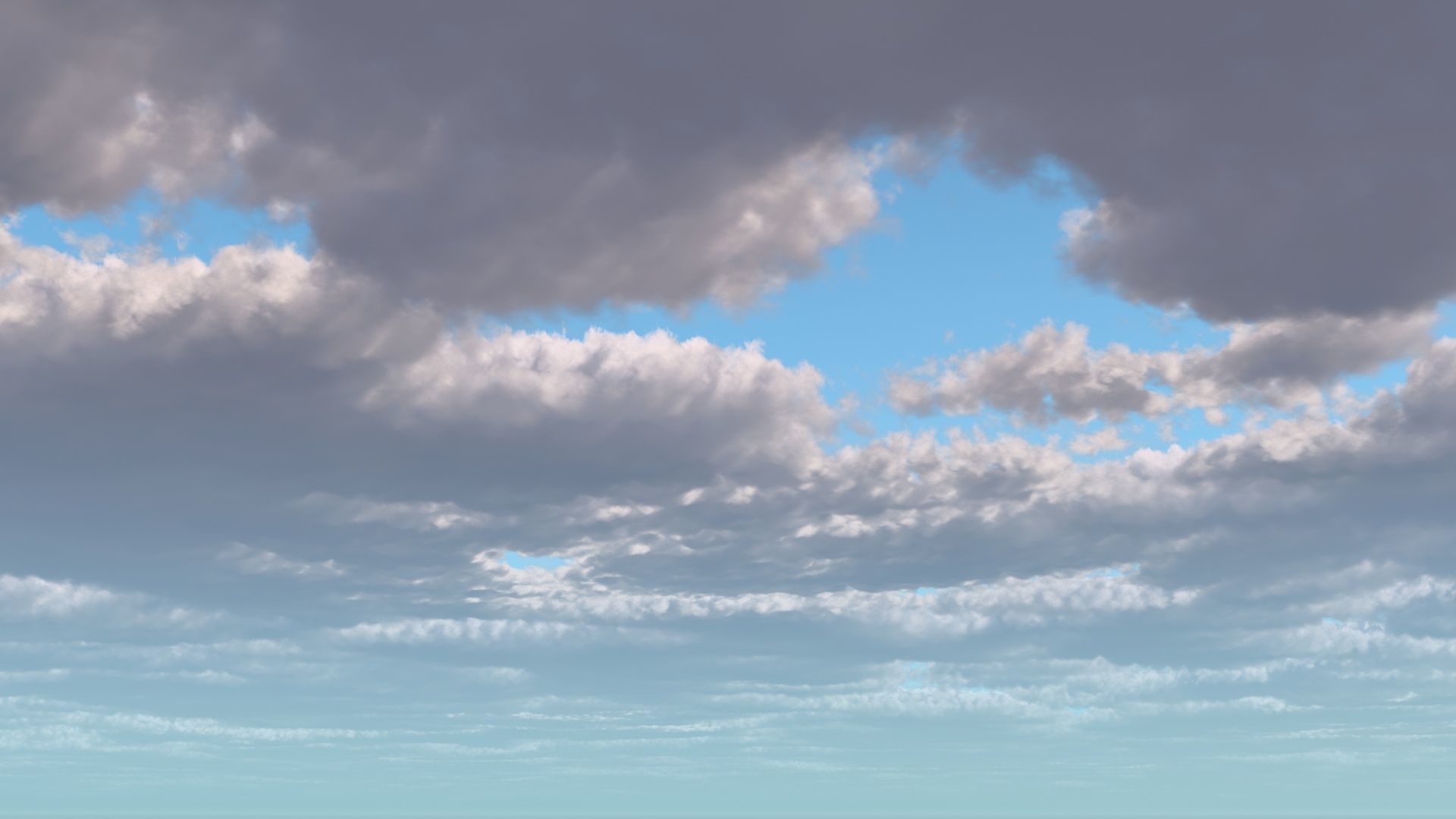 Sunny Cloudy Sky 3D model_2