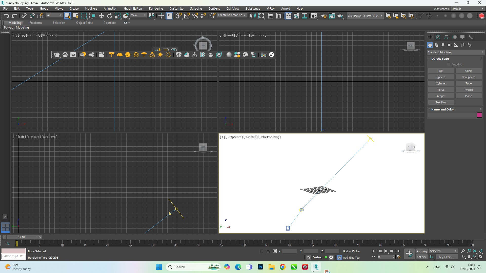 Sunny Cloudy Sky 3D model_5