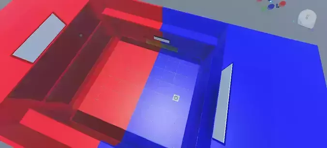 battle ground Blue VS Red