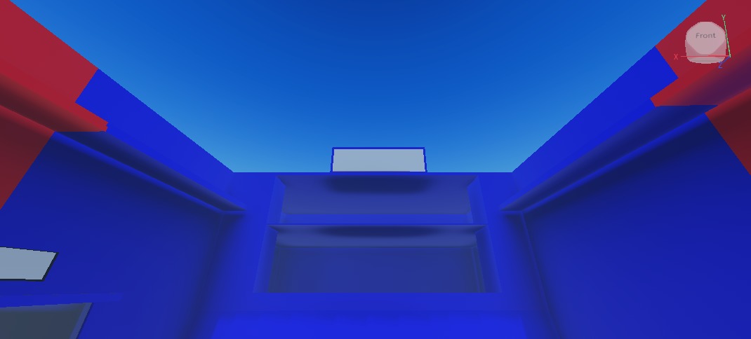 battle ground Blue VS Red Low-poly 3D model_3