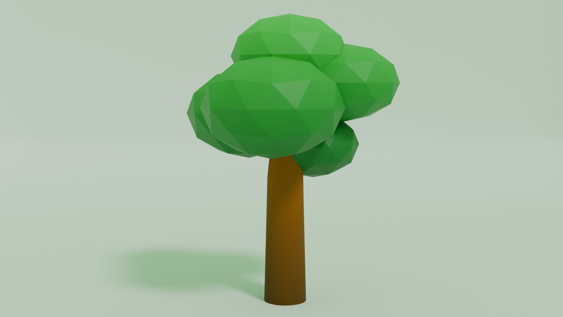 Tree Low Poly Low-poly 3D model_2