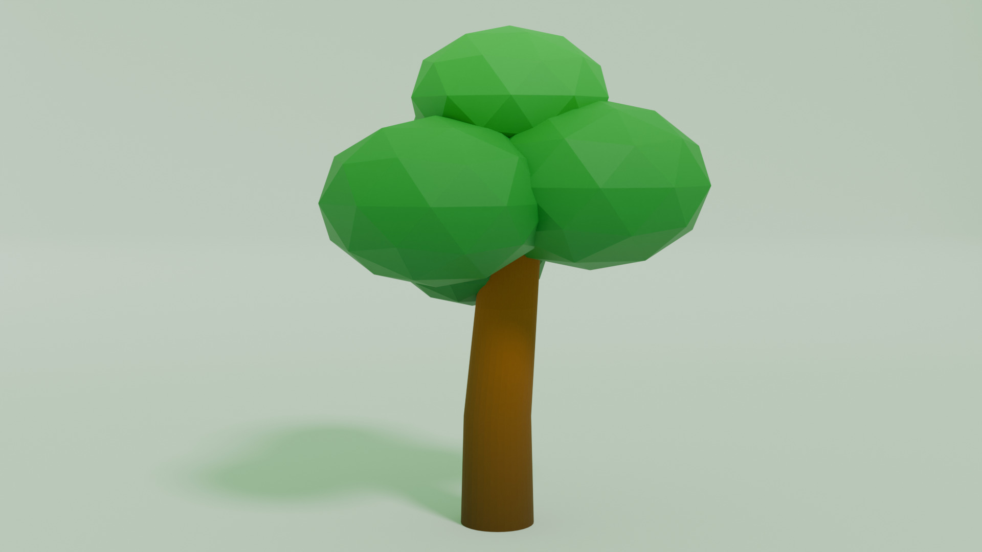 Tree Low Poly Low-poly 3D model_1