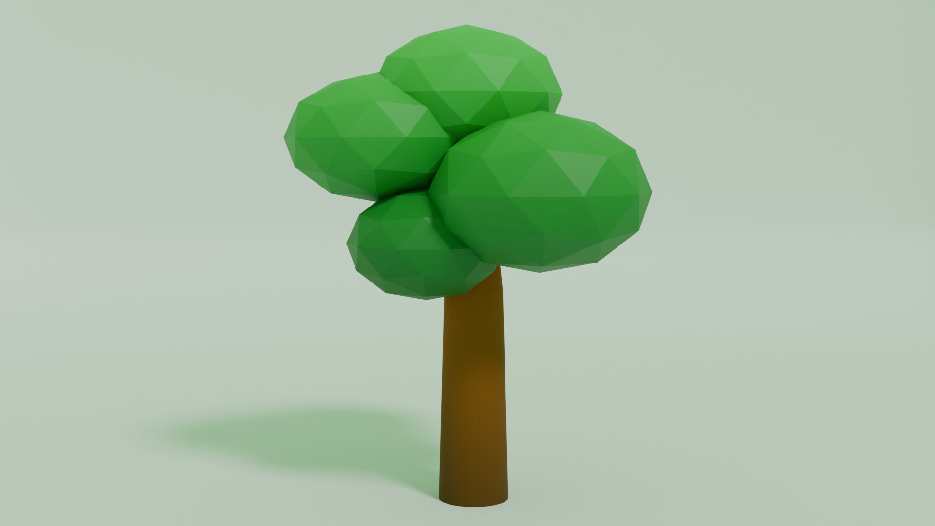 Tree Low Poly Low-poly 3D model_4
