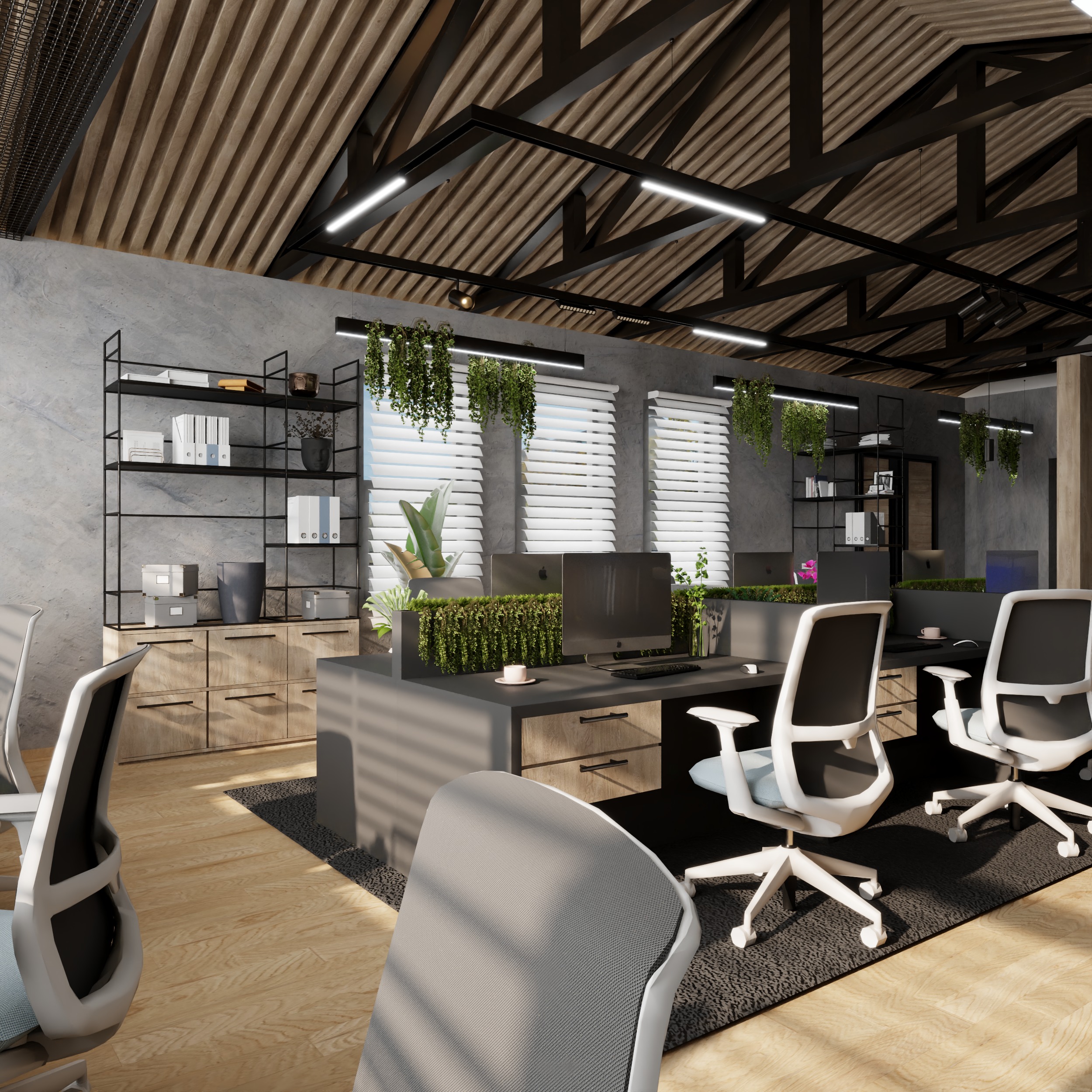 Offices project 3D model_4