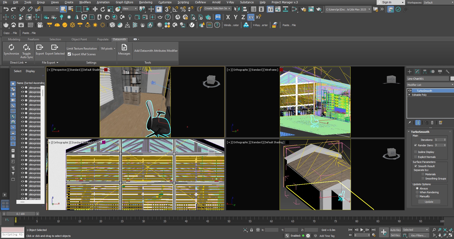 Offices project 3D model_5