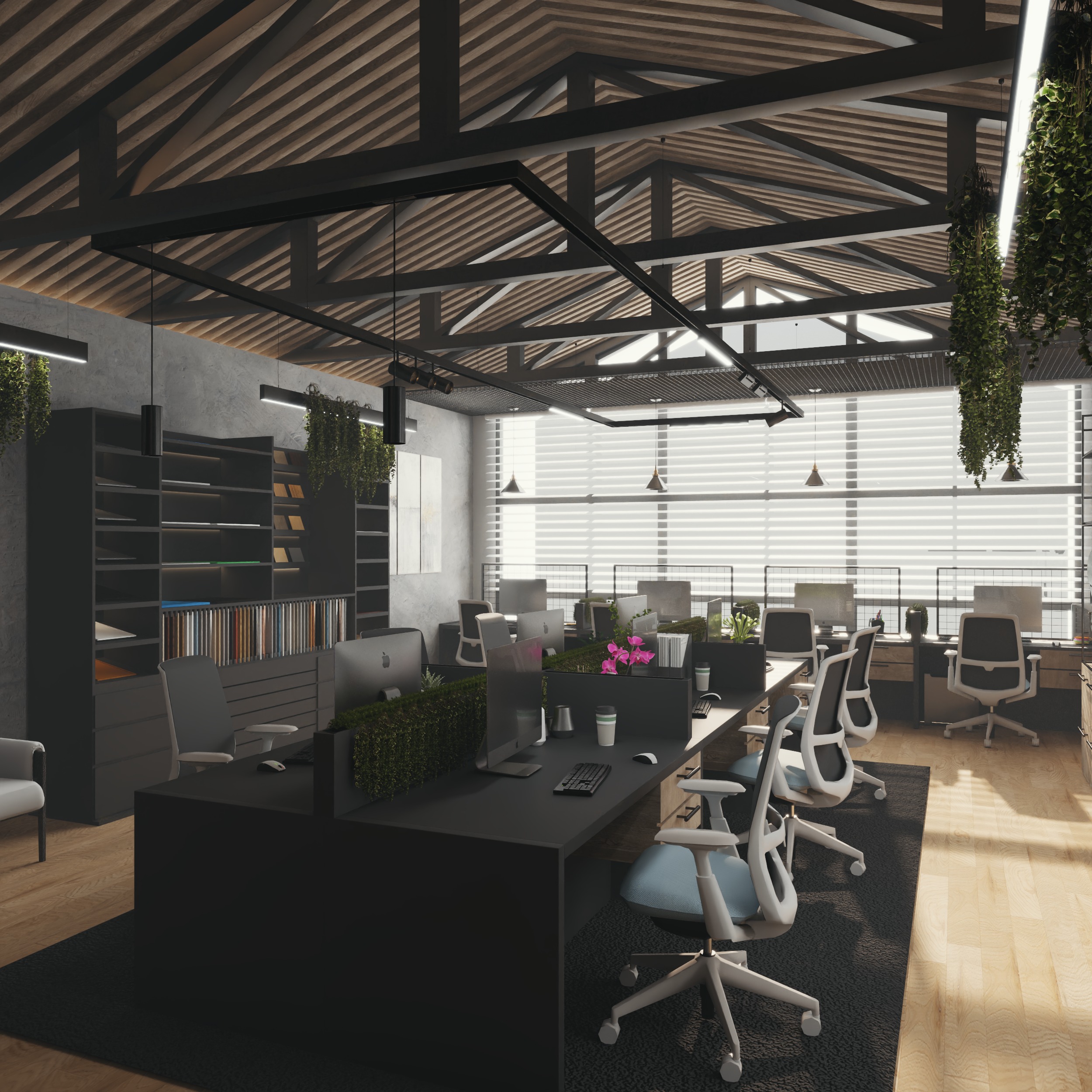 Offices project 3D model_2