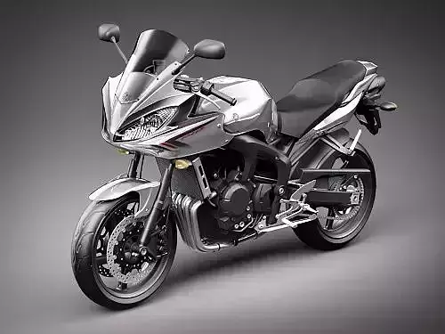 Yamaha FZ-6 Fazer 2008-2009 Motorcycle 3D Model