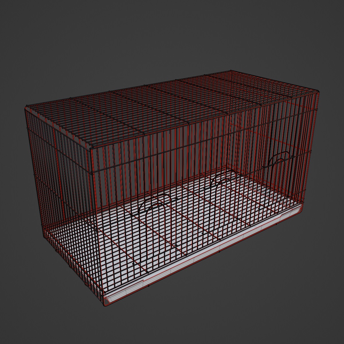 Large Birdcage 01 3D model_7