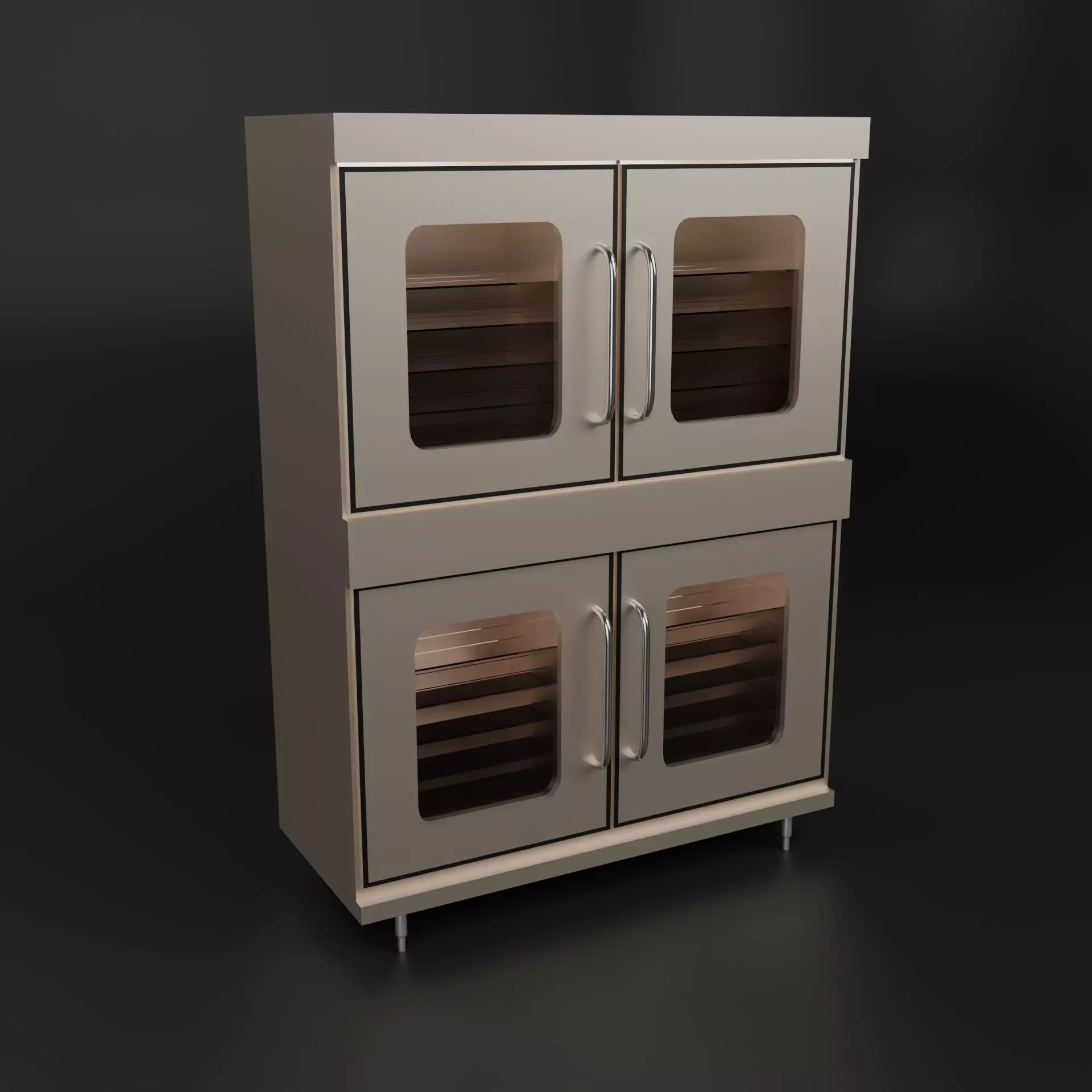 stack convection ovens Low-poly 3D model