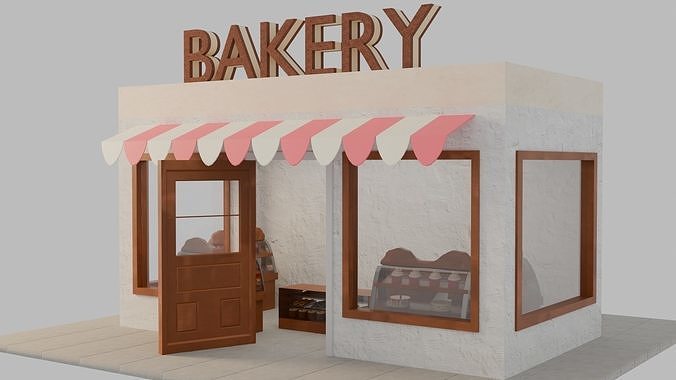 Bakery Low-poly 3D model