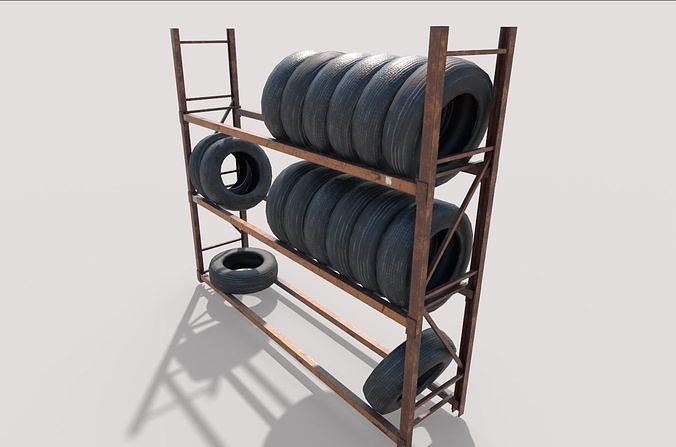 Tire Rack 3D model 6