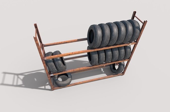 Tire Rack 3D model 3
