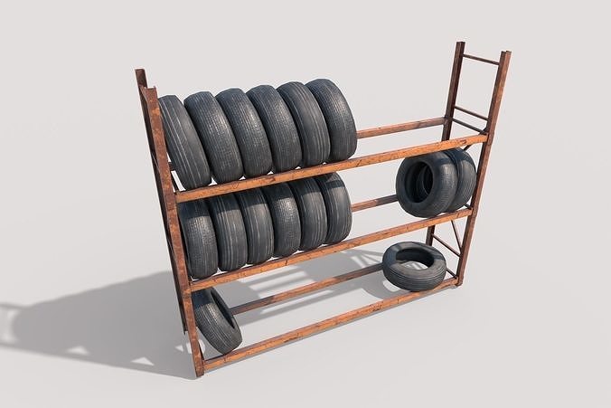 Tire Rack 3D model 5