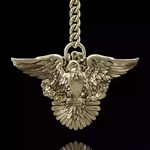 Pigeon key holder silver gold jewelry printable 3d model