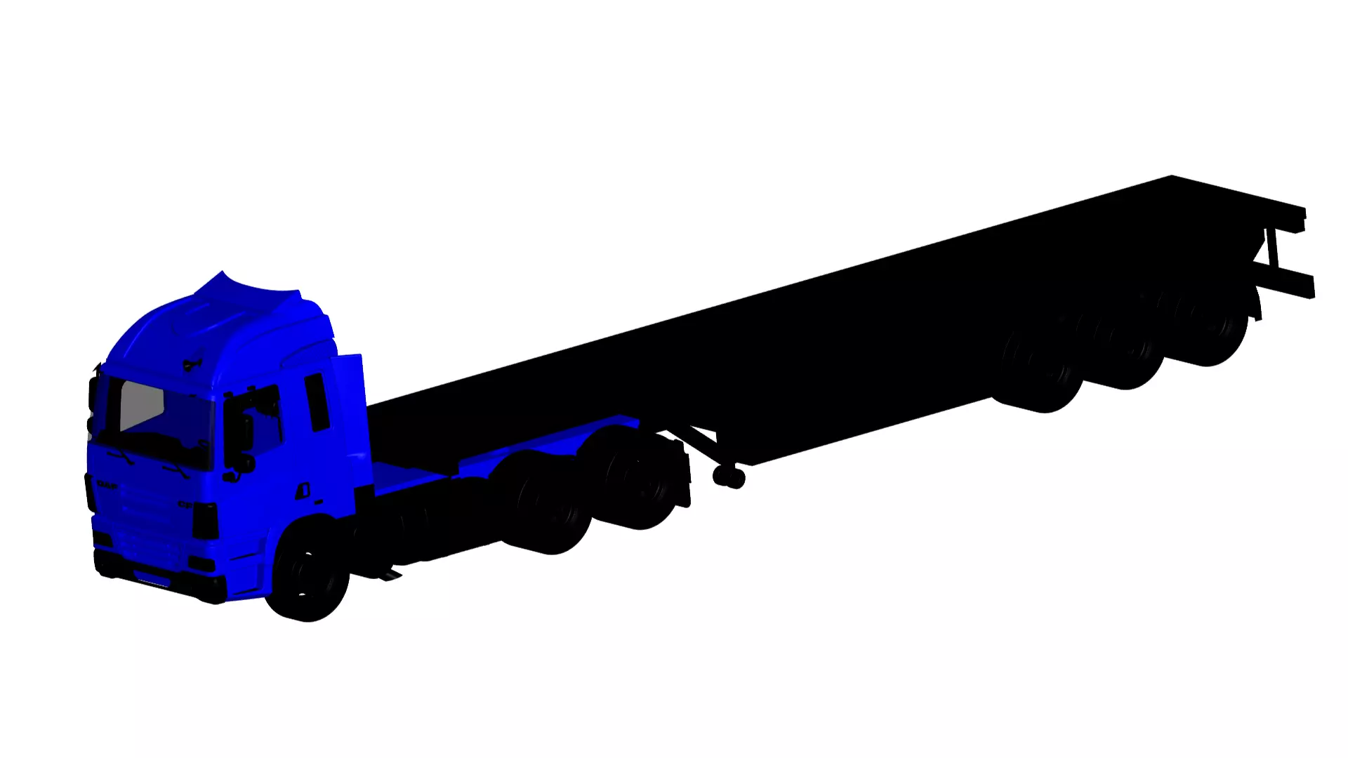 DAF CF trailer 3D model