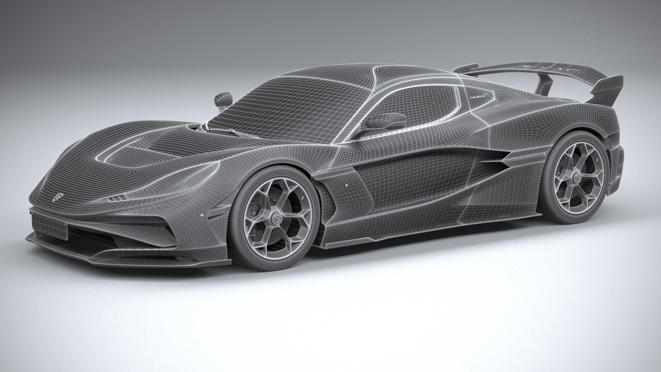 Rimac Nevera R 2025 3D model_26