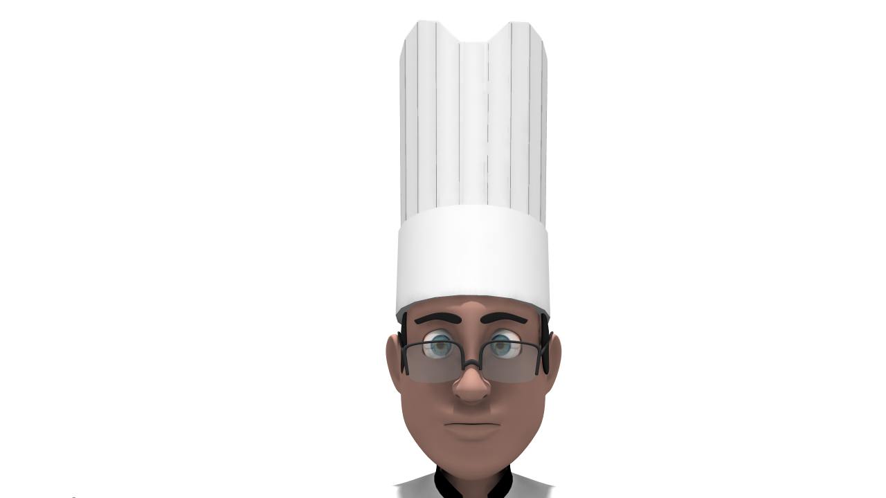 Cheff chef 3D model_2