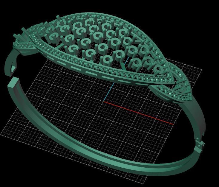 Bracelet 1 marquis 3D print model_10