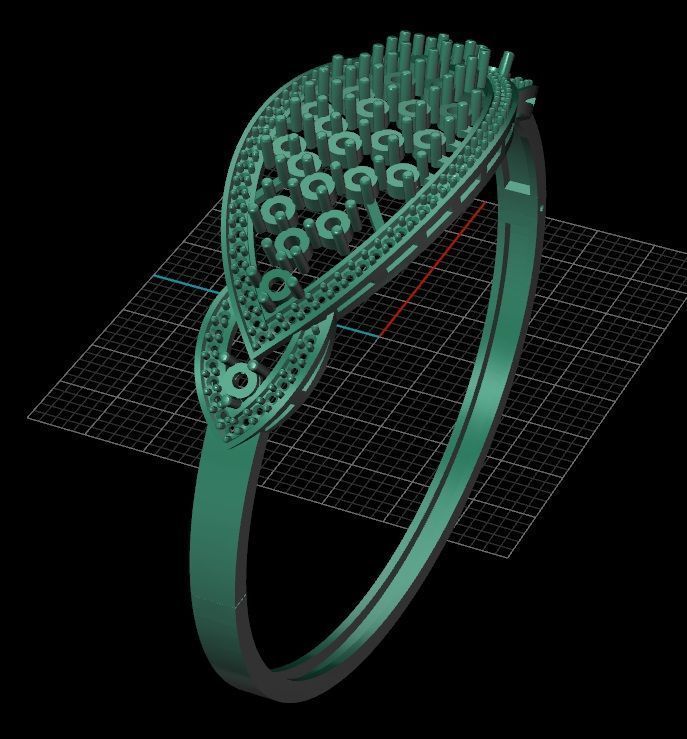 Bracelet 1 marquis 3D print model_12